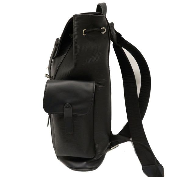 Louis Vuitton Christopher PM Backpack Rucksack Epi Leather LV Circle Noir Black - Picture 2 of 9